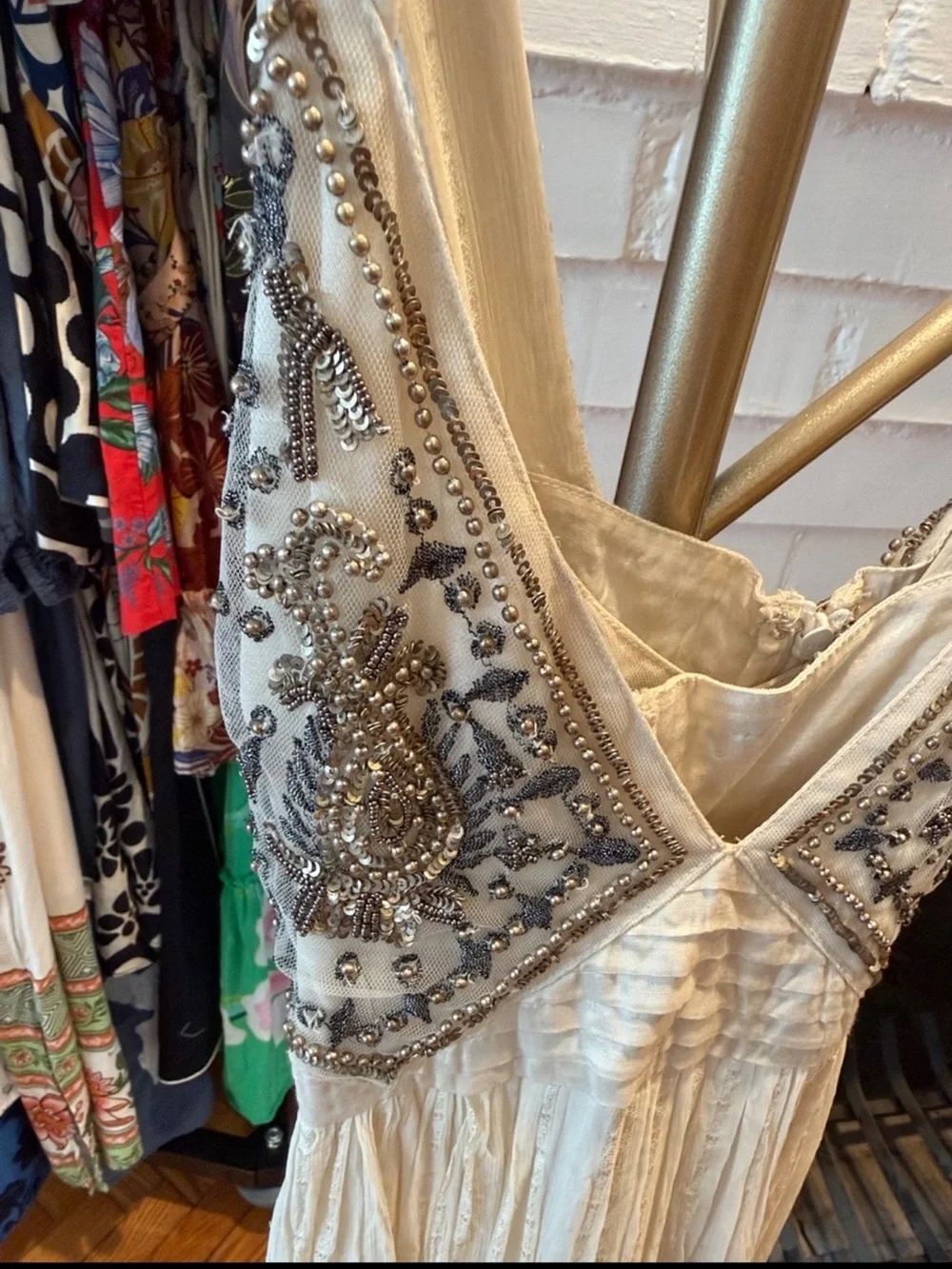 Anthropologie Zvezda Embellished Maxi Dress Size S - Picture 12 of 13